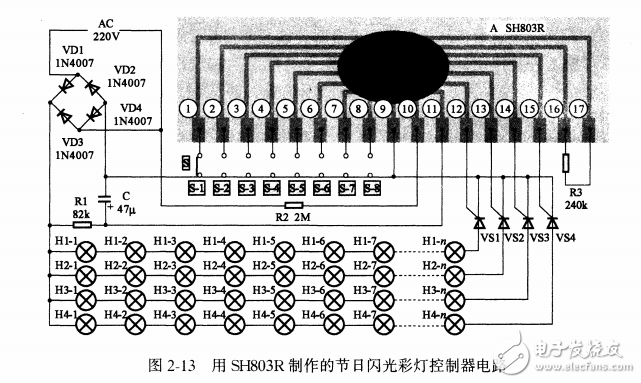 基于SH803R節(jié)目閃光彩燈控制器的設(shè)計(jì)