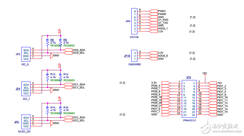 基于LPC54102的開發(fā)板電路原理圖