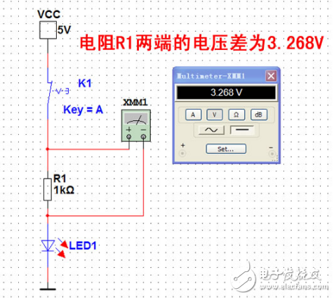 Multisim 11.0 LED手電筒電路設(shè)計(jì)與仿真