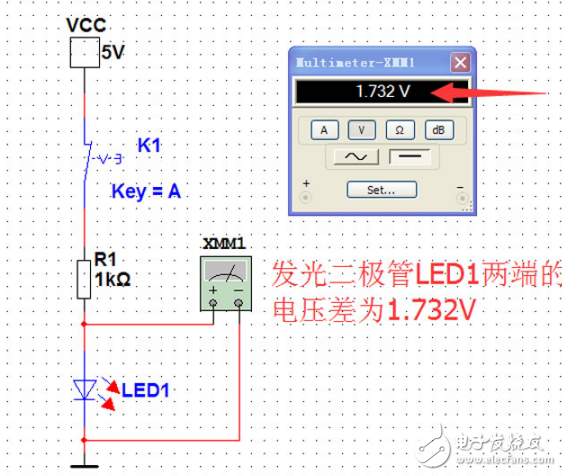 Multisim 11.0 LED手電筒電路設(shè)計(jì)與仿真