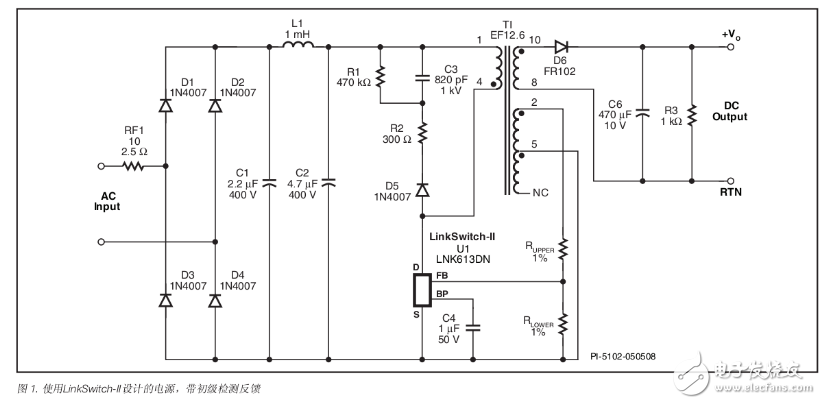 LinkSwitch-II產(chǎn)品系列應用