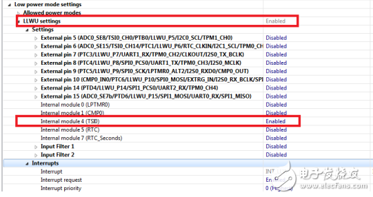 TSS庫(kù)中使用TSI喚醒的注意事項(xiàng)
