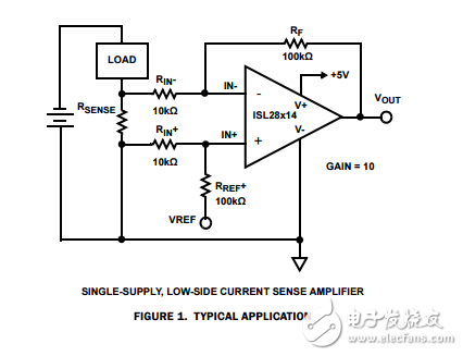 單、雙、四通用微功耗，軌到軌輸入運算放大器ISL28114
