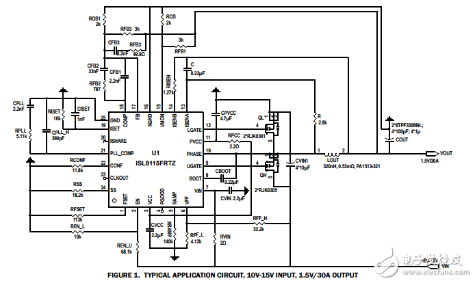 ISL8115集成門極驅(qū)動和均流能力的高壓同步降壓pwm控制器