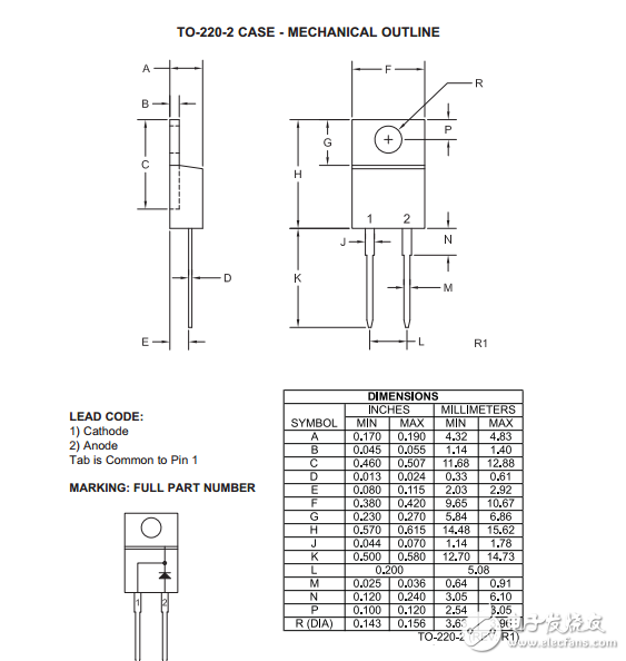 csic10-1200碳化硅肖特基整流器10安培，1200伏特
