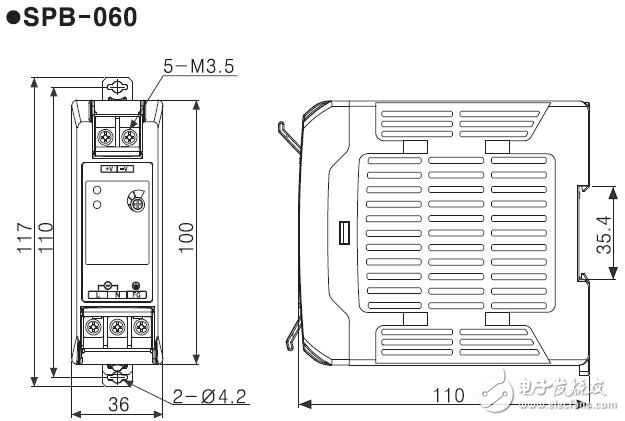 SPB系列開關(guān)電源的原理圖
