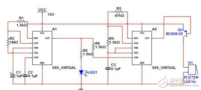 基于555定時(shí)器的變音警笛的設(shè)計(jì)