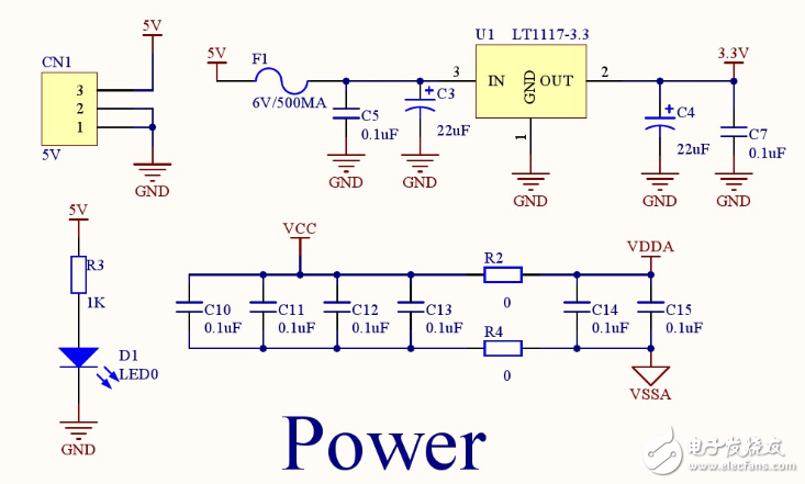 stm32f103rct6最小系統(tǒng)原理圖