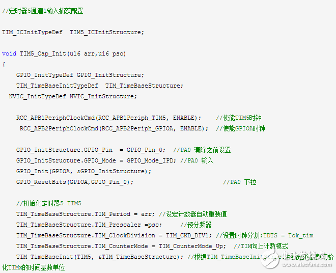 stm32定時(shí)器輸入捕獲