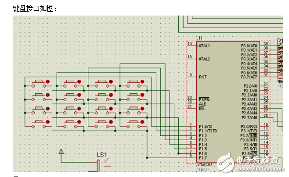 單片機匯編鍵盤掃描程序