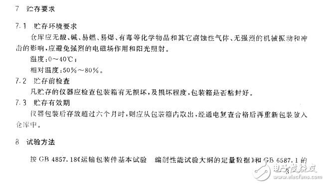 SJT 10463-93電子測(cè)量?jī)x器包裝、標(biāo)志、貯存要求