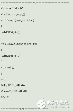 比較嵌入式C實(shí)現(xiàn)延時程序的不同變量