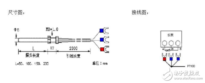 pt1000溫度傳感器的三線接法，采用三線式接法的原因