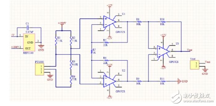 PT1000溫度測量，PT1000溫度檢測和控制