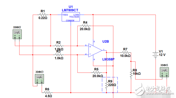 利用LM358設(shè)計(jì)電流檢測(cè)電路詳情解析
