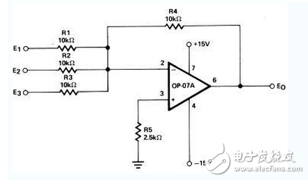 op07放大電路應(yīng)用實例