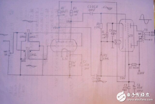 推挽電路圖全集（6n5、6N16B、6N11+6N5、6T1+6N15等推挽電路）