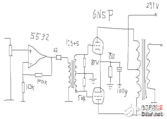 推挽電路圖全集（6n5、6N16B、6N11+6N5、6T1+6N15等推挽電路）