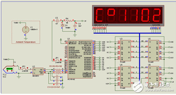 單片機和K型熱電偶的溫度測量儀