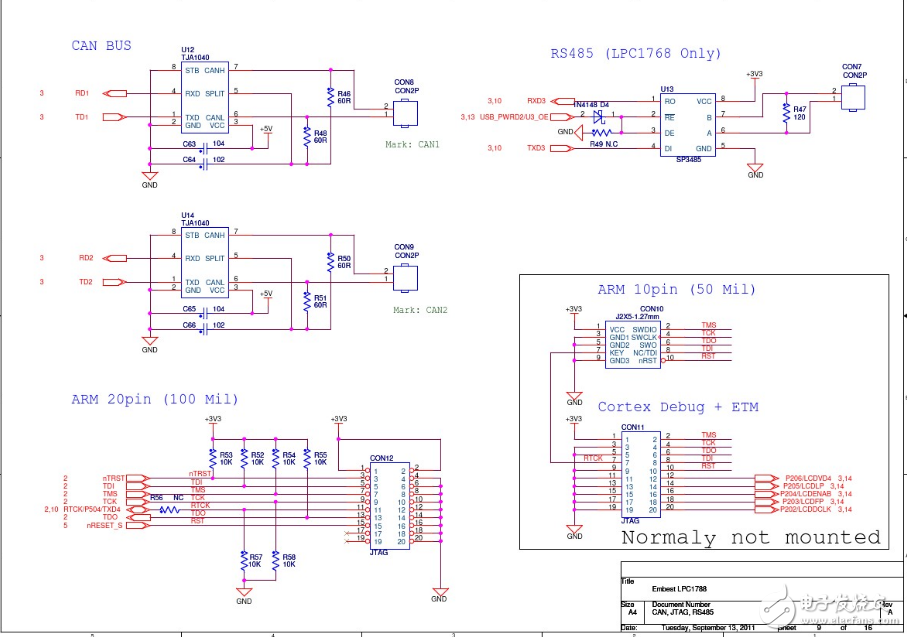 lpc1788開(kāi)發(fā)板原理圖