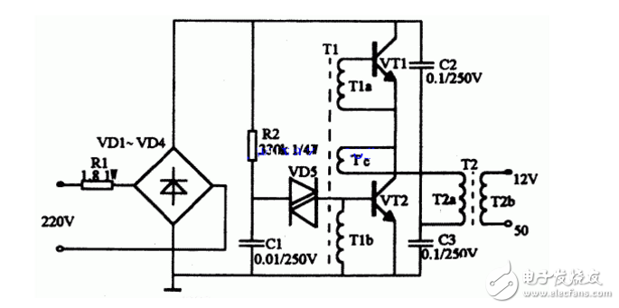 九款最簡(jiǎn)單的電子鎮(zhèn)流器電路圖原理圖分析
