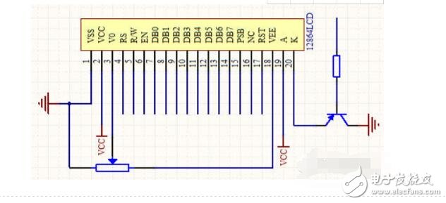 lcd12864液晶屏原理圖