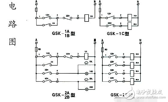 浮球開關(guān)水位控制器電路圖分析 