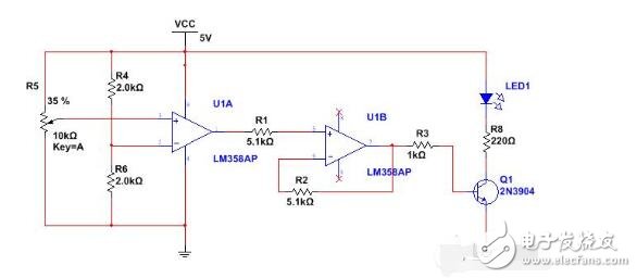 簡(jiǎn)單電壓比較器電路圖大全（LM358/LM324/有源帶通濾波器）