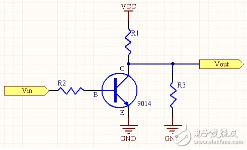 兩個9014三極管簡易開關(guān)電路分析