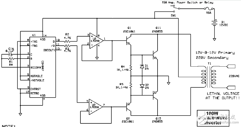 cd4047應(yīng)用電路圖解（信號(hào)控制電路圖、逆變器電路圖）