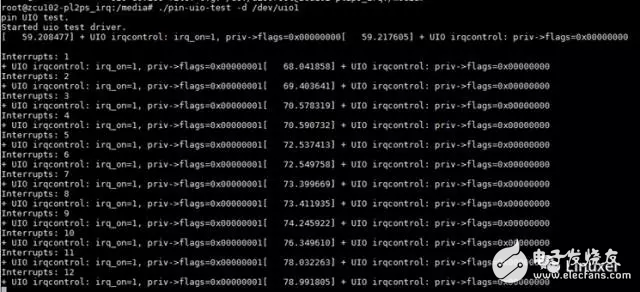 基于Xilinx Zynq UtralScale+(MPSoC)ZCU102嵌入式評(píng)估板實(shí)現(xiàn)多個(gè)UIO開(kāi)發(fā)并完成測(cè)試的實(shí)驗(yàn)