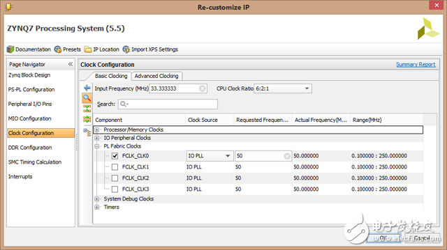 圖 - ZYNQ時鐘配置
