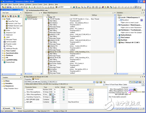 圖8：應(yīng)用NI TestStand執(zhí)行自動(dòng)測試方案