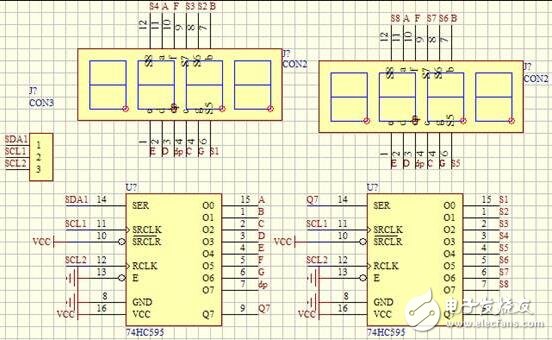 74hc595級聯(lián)電路及原理解析