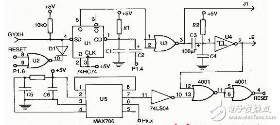 74hc74應用電路原理圖詳情解說
