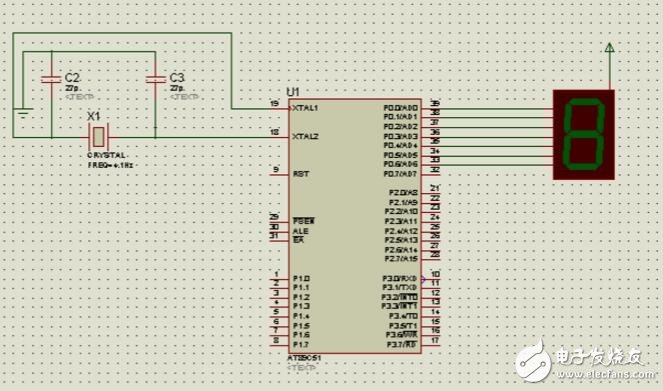 51單片機0-9循環(huán)顯示