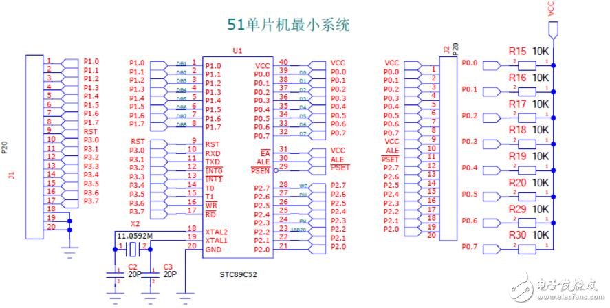 AT89C52控制蜂鳴器電路圖詳解
