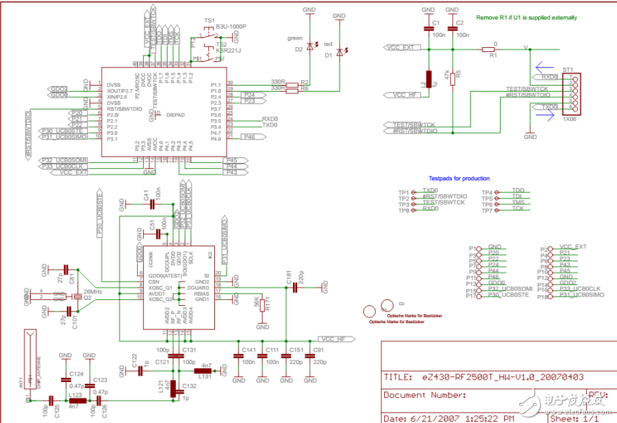 電池供電的無(wú)線傳感器監(jiān)視參考設(shè)計(jì)原理圖分享