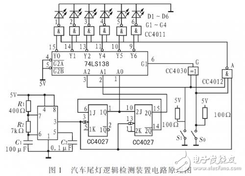 汽車(chē)尾燈邏輯檢測(cè)裝置的設(shè)計(jì)