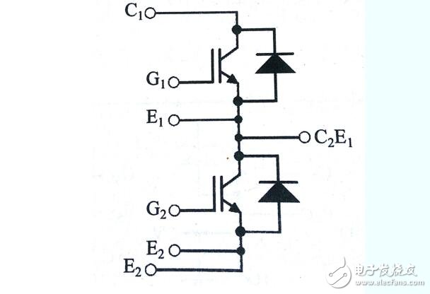 IGBT模塊不同的內(nèi)部結構和電路圖分析