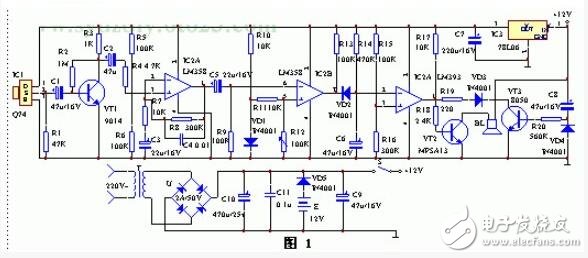 LM358內(nèi)部包括有兩個(gè)獨(dú)立的、高增益、內(nèi)部頻率補(bǔ)償?shù)碾p運(yùn)算放大器，適合于電源電壓范圍很寬的單電源使用，也適用于雙電源工作模式，在推薦的工作條件下，電源電流與電源電壓無(wú)關(guān)。它的使用范圍包括傳感放大器、直流增益模塊和其他所有可用單電源供電的使用運(yùn)算放大器的場(chǎng)合。