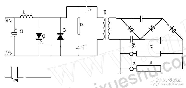 基于LM358的25kV高壓電源可控硅一繼電器過壓保護(hù)整體電路