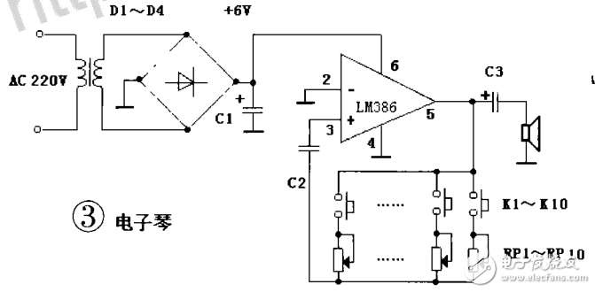 LM386應(yīng)用電路之振蕩器電路