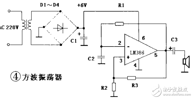 LM386應(yīng)用電路之振蕩器電路