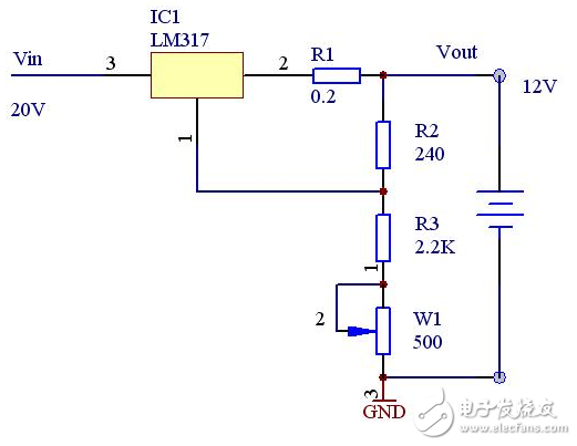 lm317應(yīng)用電路圖匯總（集成電路、擴流電路、穩(wěn)壓電路）