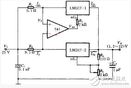 lm317應(yīng)用電路圖匯總（集成電路、擴流電路、穩(wěn)壓電路）