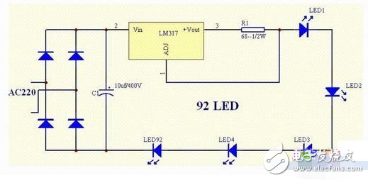LM317集成穩(wěn)壓電路在LED顯示電路中的應(yīng)用