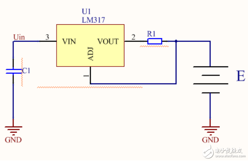 LM317穩(wěn)壓器的限流保護電路