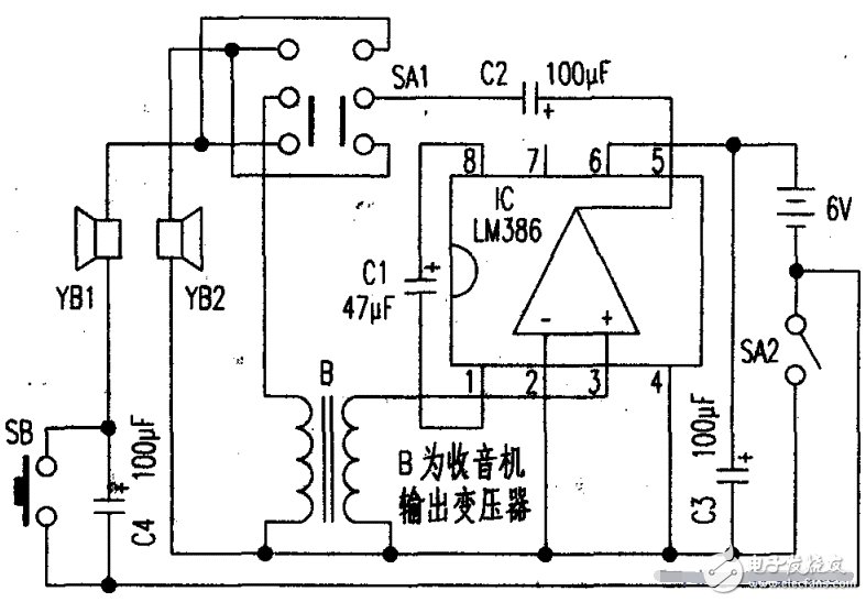 基于LM386的雙向呼叫有線對講電話的設(shè)計與實現(xiàn)