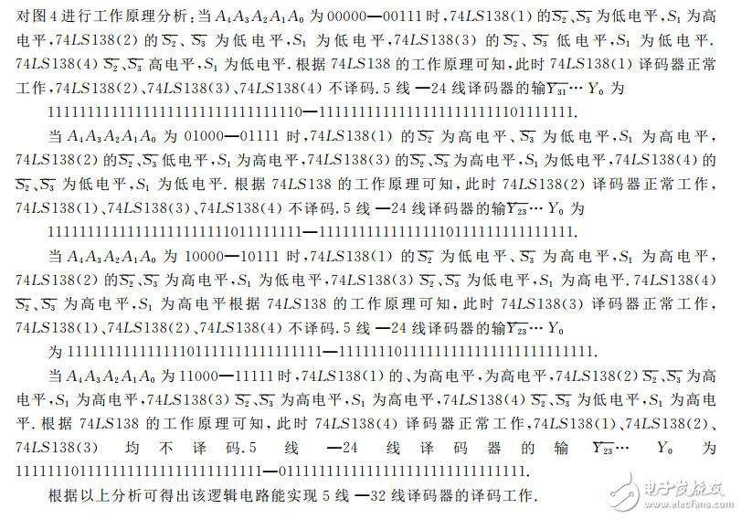 74ls138譯碼器的級聯(lián)電路分析